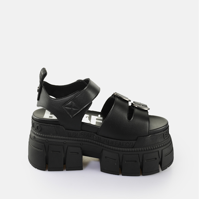 Buffalo Gospher Sandal black 65232 4