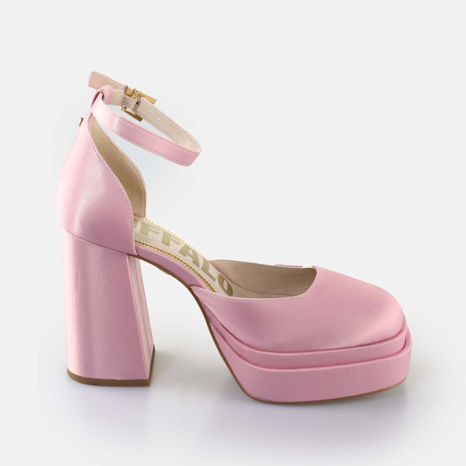 Buffalo MAY DORSAY - VEGAN SUEDE - BLACK/BROWN LEO light pink 65255 4