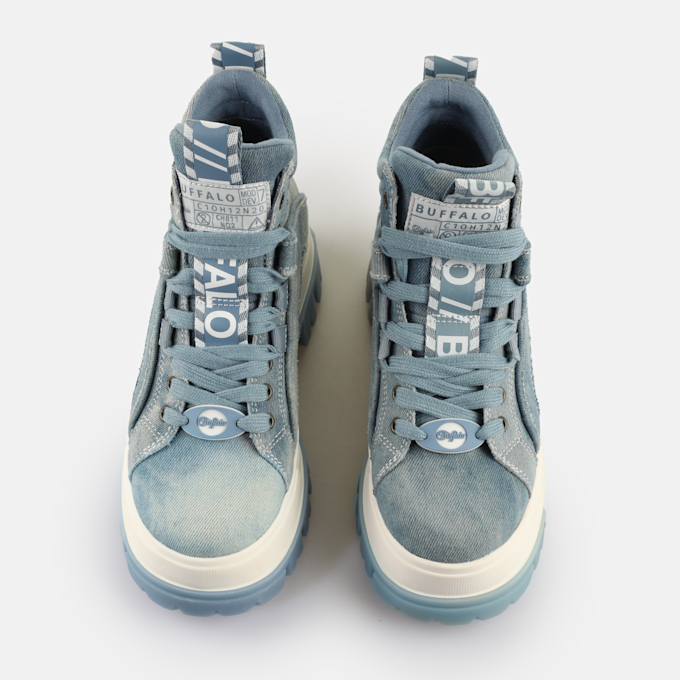 Buffalo ASPHA NC MID - VEGAN NUBUCK - KHAKI bleu 65298 2