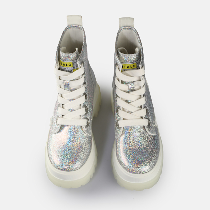 Buffalo Aspha Laceup HI silber 65303 2