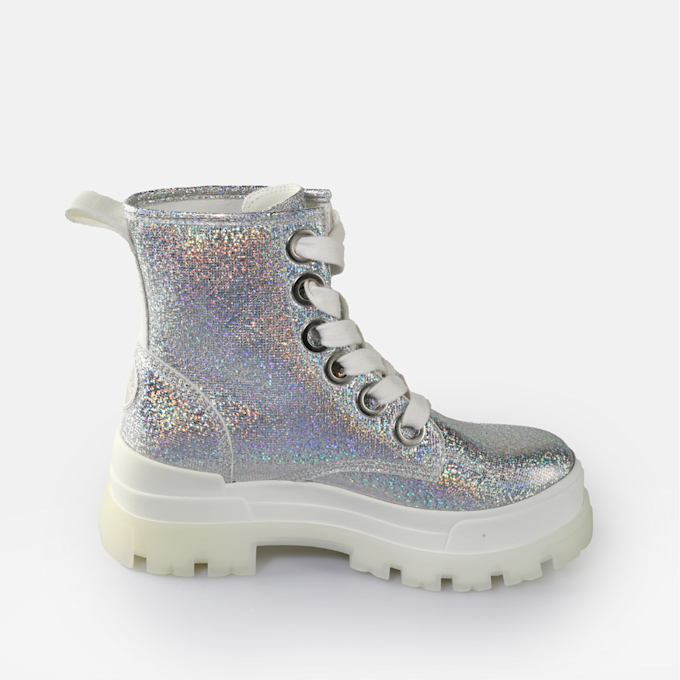 Buffalo Aspha Laceup HI silber 65303 4
