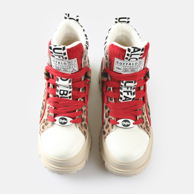 Buffalo ASPHA NC MID - VEGAN NUBUCK - KHAKI blanco 65401 2