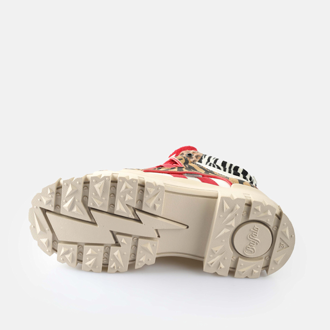 Buffalo ASPHA NC MID - VEGAN NUBUCK - KHAKI blanco 65401 6
