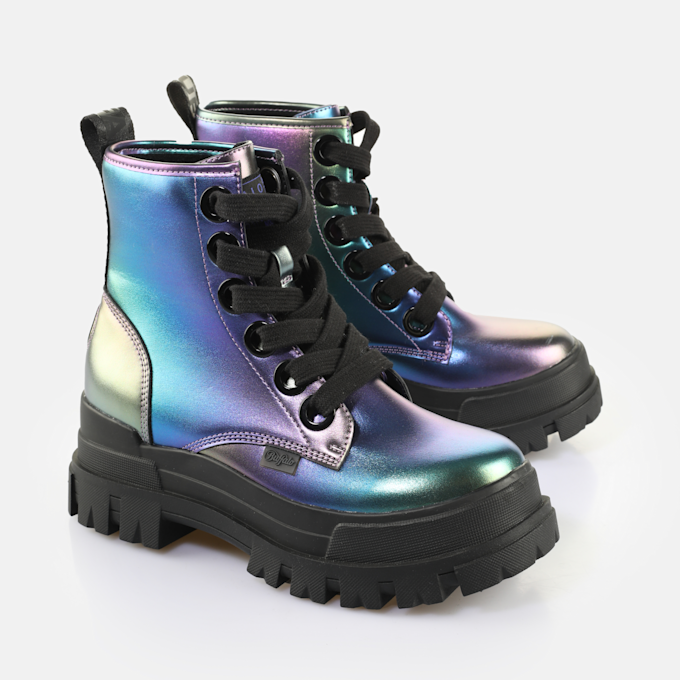 Buffalo Aspha Lace Up Hi purple 65434 3