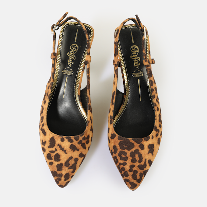 Buffalo Willow Sling Back brun 65444 2