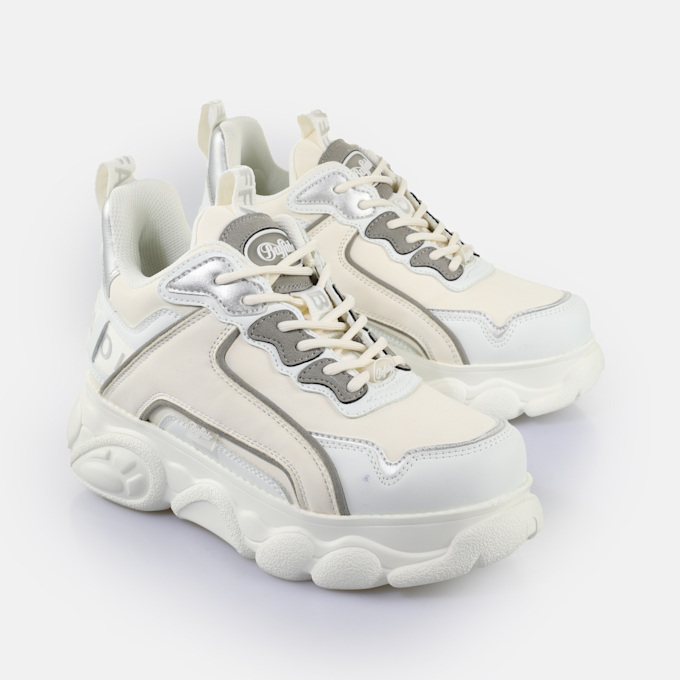 Buffalo CLD Chai sneaker basse vegane, bianco sporco/vaniglia/lilla beige 65450 3