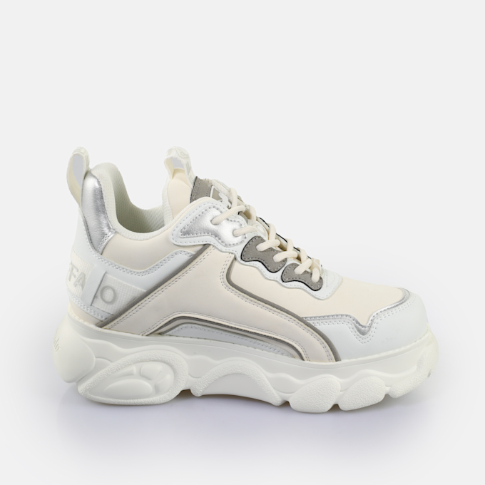 Buffalo CLD Chai sneaker basse vegane, bianco sporco/vaniglia/lilla beige 65450 4
