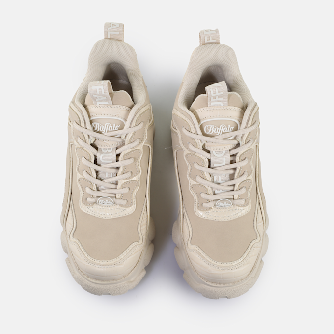 Buffalo CLD CHAI  - VEGAN NUBUCK/NAPPA - KHAKI/BLACK beige 65449 2