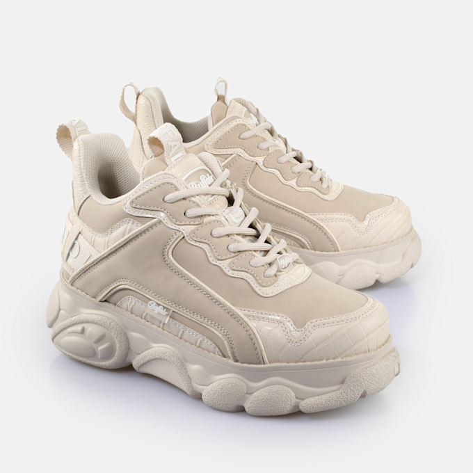 Buffalo CLD CHAI  - VEGAN NUBUCK/NAPPA - KHAKI/BLACK beige 65449 3