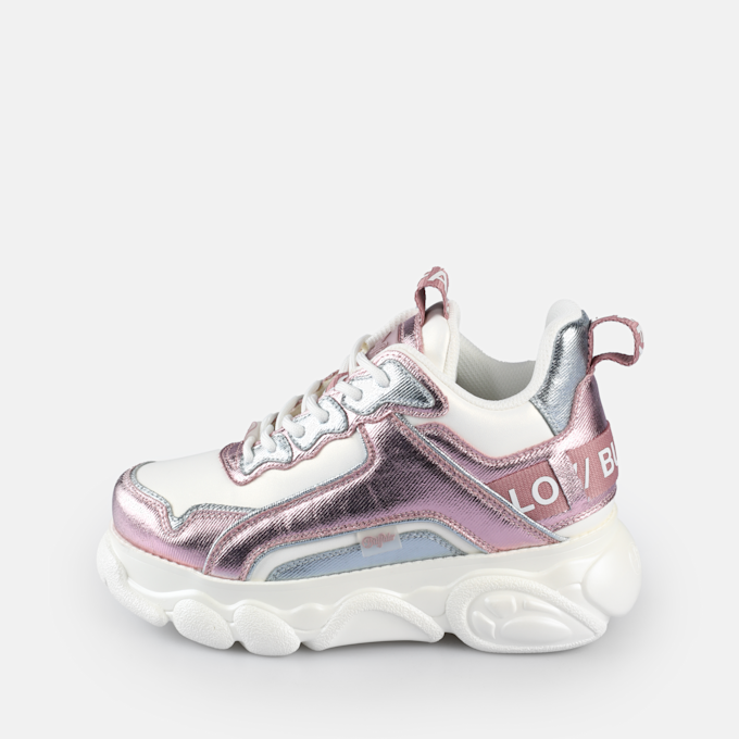 Buffalo CLD CHAI  - VEGAN NUBUCK/NAPPA - KHAKI/BLACK light pink 65451 1
