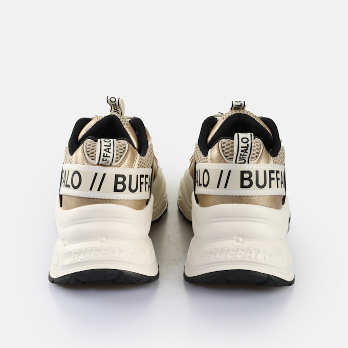 Buffalo YUNO - VEGAN NAPPA/MESH - CREAM/SILVER/PEWTER beige 65455 5