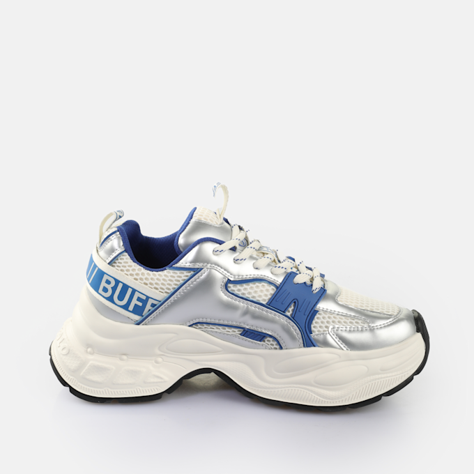 Buffalo YUNO - VEGAN NAPPA/MESH - CREAM/SILVER/PEWTER silber 65457 4