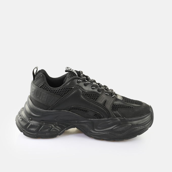 Buffalo YUNO - VEGAN NAPPA/MESH - CREAM/SILVER/PEWTER black 65459 4