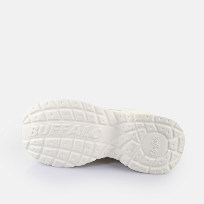 Buffalo YUNO - VEGAN NAPPA/MESH - CREAM/SILVER/PEWTER blanc 65460 6