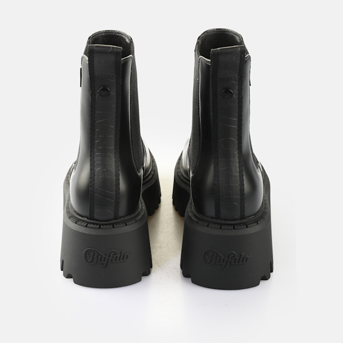 Buffalo ASPEN CHELSEA - VEGAN NUBUCK - GREY noir 65480 5