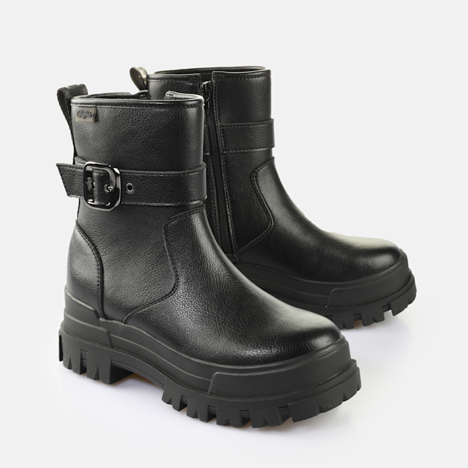 Buffalo Aspha Bootie Buckle Os black 65488 3