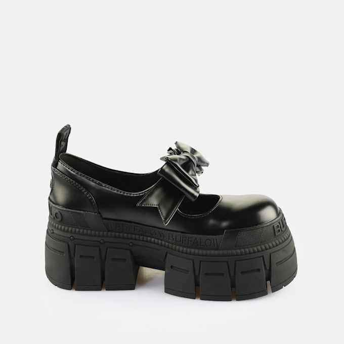 Buffalo GOSPHER BALLERINA BOW - VEGAN NAPPA - BLACK schwarz 65492 3