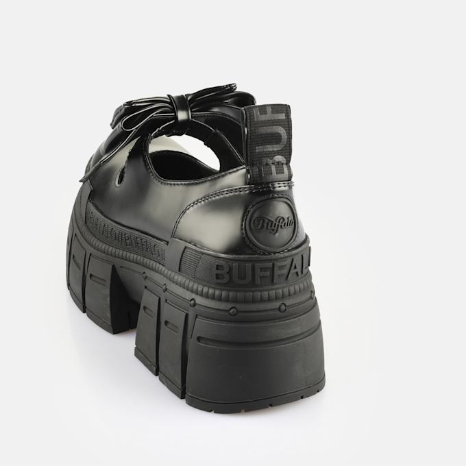 Buffalo GOSPHER BALLERINA BOW - VEGAN NAPPA - BLACK schwarz 65492 4