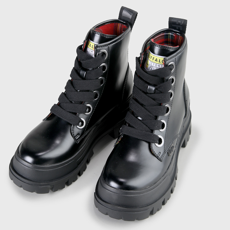 Buy Buffalo Aspha Laceup HI in black in the BUFFALO® Shop