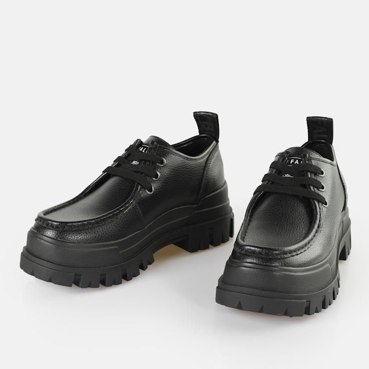 EU37】他サイズ有 Buffalo バッファロー 黒 厚底 VEGAN 新品