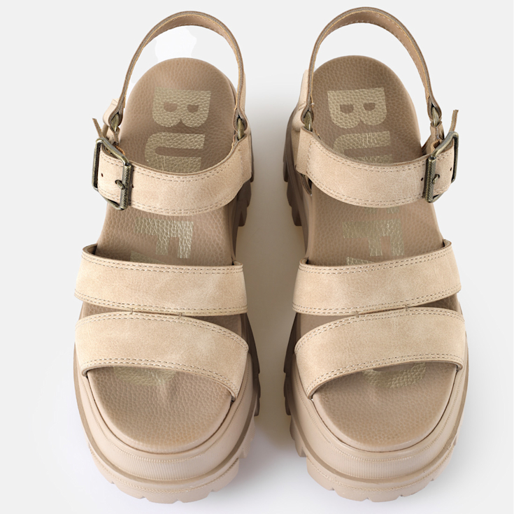 可愛い☆日本未入荷【Buffalo London】Aspha Ts Sandal 関/送込 Buy Buffalo Aspha Ts Sandal in beige in the BUFFALO® Shop