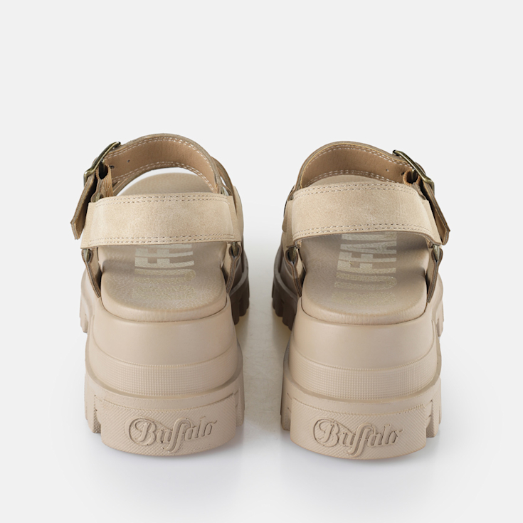 Buy Buffalo Aspha Ts Sandal in beige in the BUFFALO® Shop