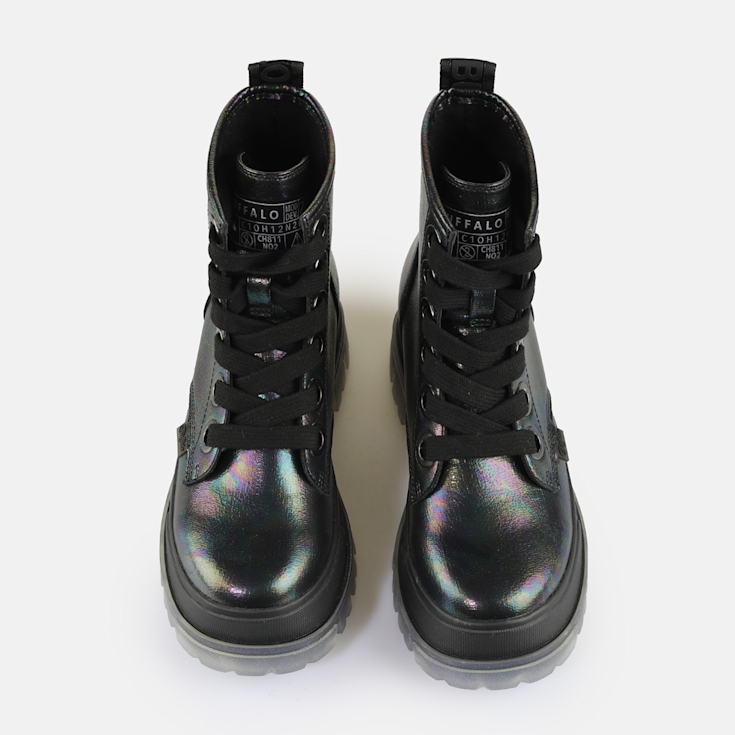 【特価！関税送料込】Buffalo Aspha Lace-up ankle boots Buy Buffalo Aspha Lace Up Hi in silver in the BUFFALO® Shop