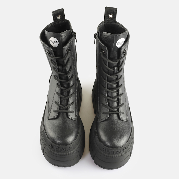 Buy Buffalo Gospher Lace Up Mid Bs in black in the BUFFALO® Shop