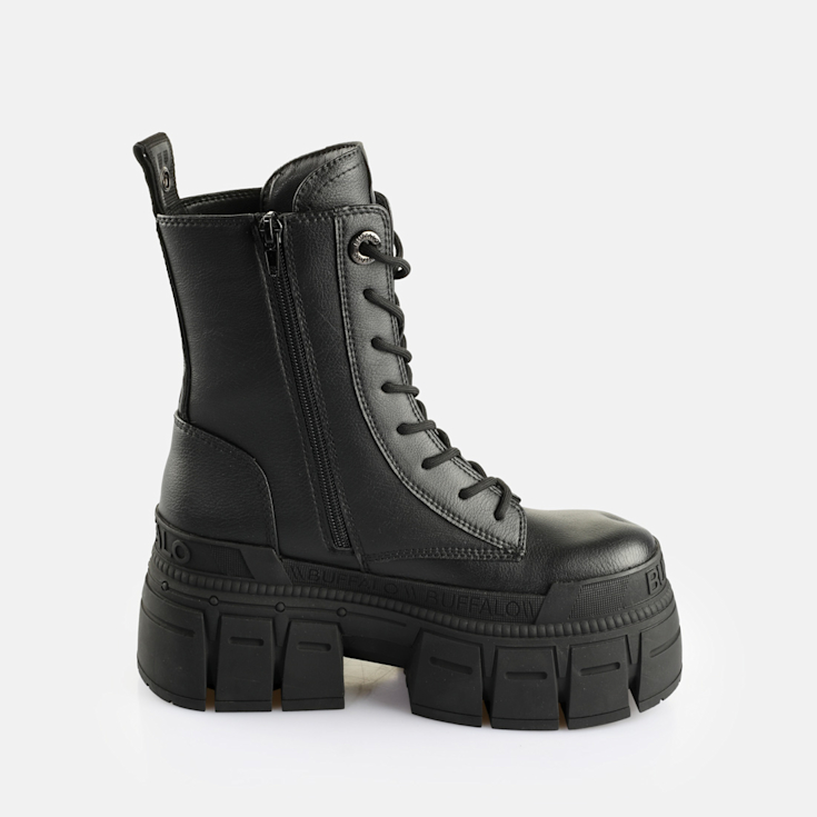 ボルフォス Buy Buffalo Gospher Lace Up Mid Bs in black in the BUFFALO® Shop