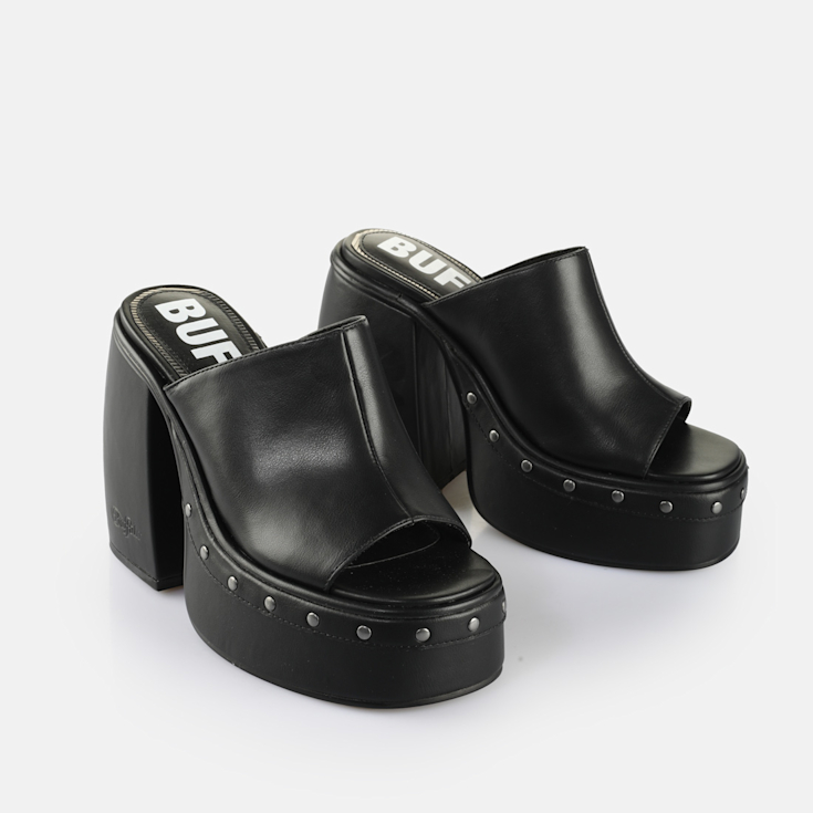 Footwear 90s Mules Sandal Platform Mules Black Platform Shoes 90s