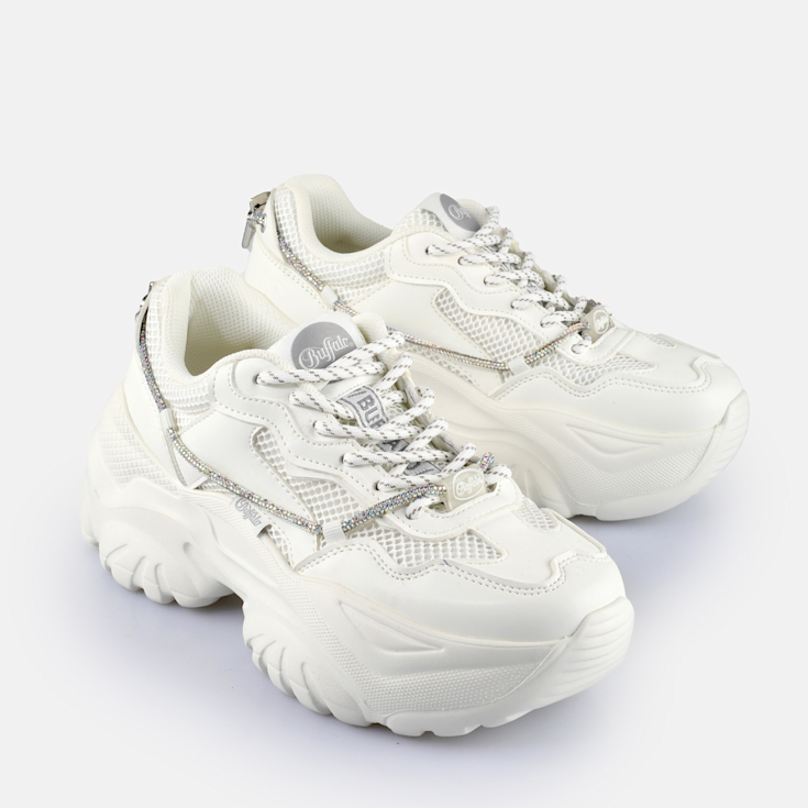 Bianca White Butterfly Bliss サイズS SN-Type 02B White Sneakers - Fabric of the Universe