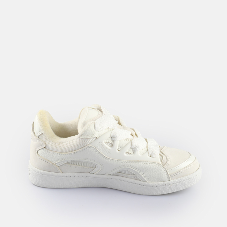 DimMoireファー スタッズ サンダル White 553 ファー×スタッズサンダル