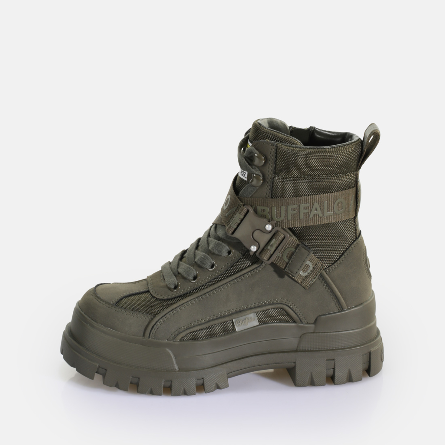 Buy Buffalo Aspha COM 1 Lace Up MID in vert in the BUFFALO® Shop