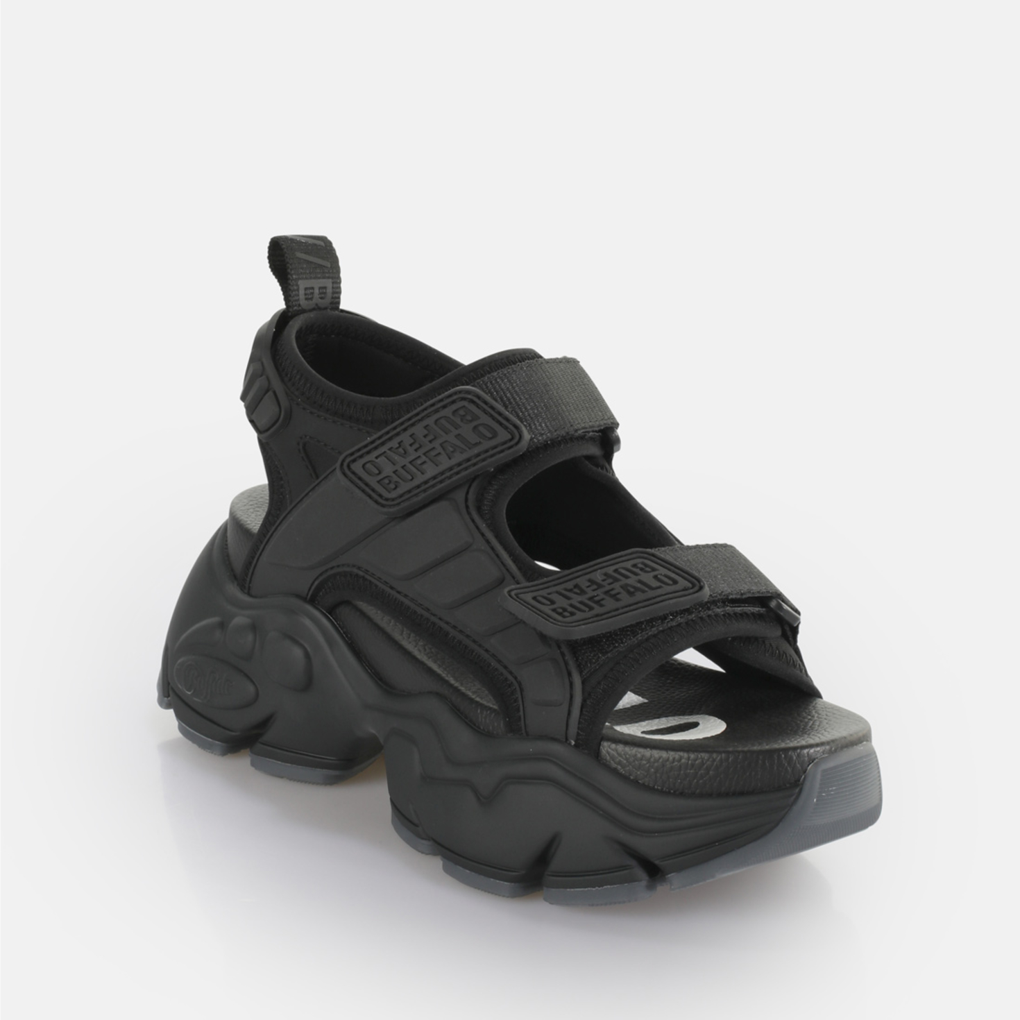 Buffalo London◆Buffalo Binary Trackサンダル◆ブラック Buy Buffalo Binary Track in schwarz in the BUFFALO® Shop