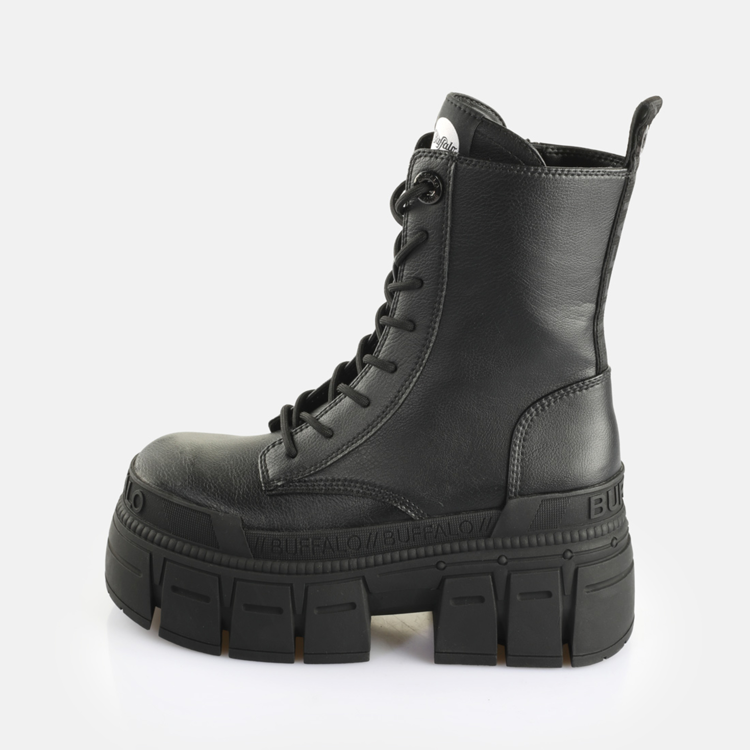 バボカ Buy Buffalo Gospher Lace Up MID in negro in the BUFFALO® Shop