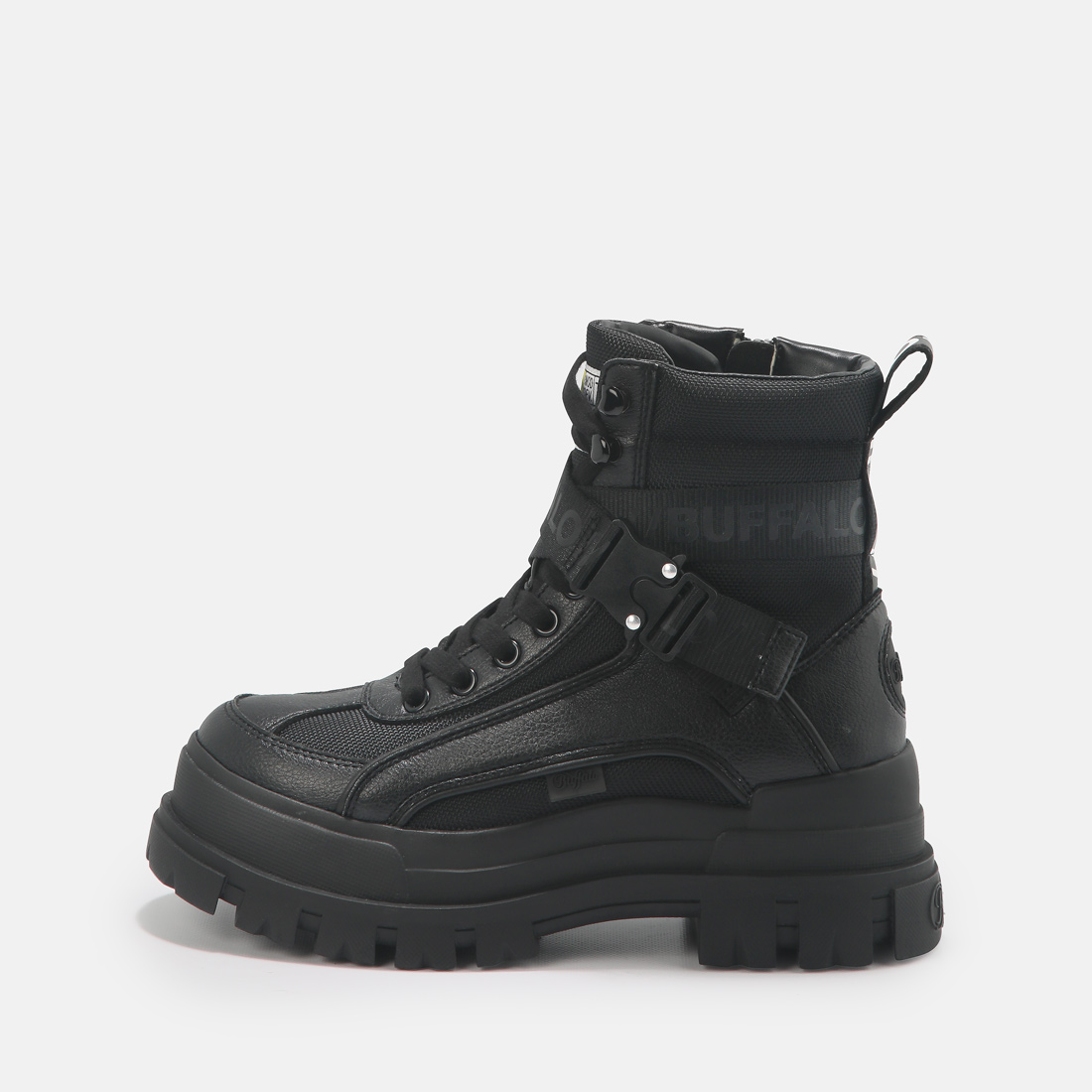 Buy Buffalo Aspha Com1 Laceup MID in black in the BUFFALO® Shop