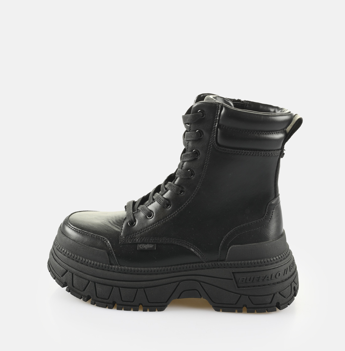 レビューの多い高評価商品特集！ Buffalo-Fusion-Lace-Up-Mid-black ビリヤード