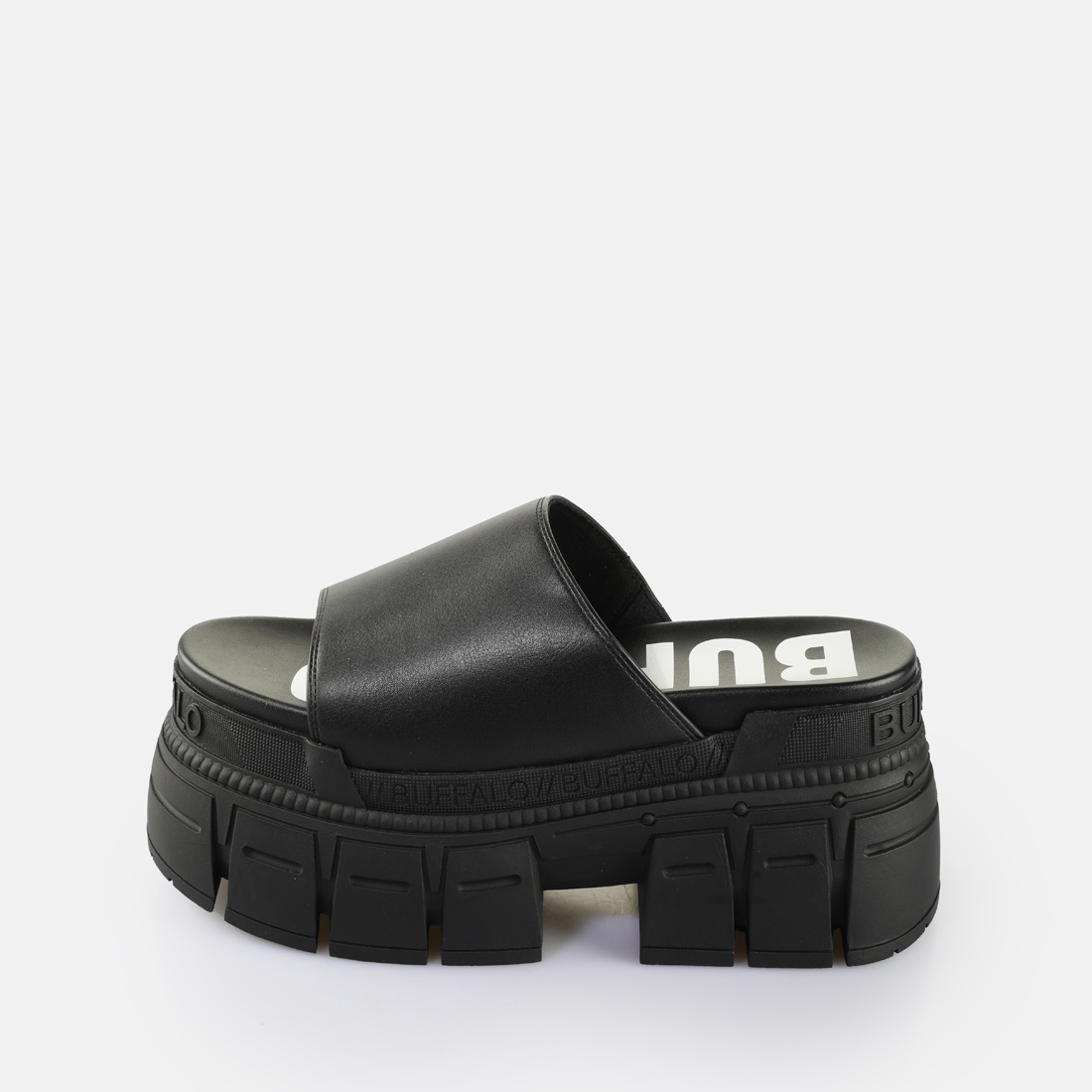 OFOF 1F MULE GLOSSY BLACK オフオフ 1F ミュール Buy Buffalo Gospher Mule in black in the BUFFALO® Shop