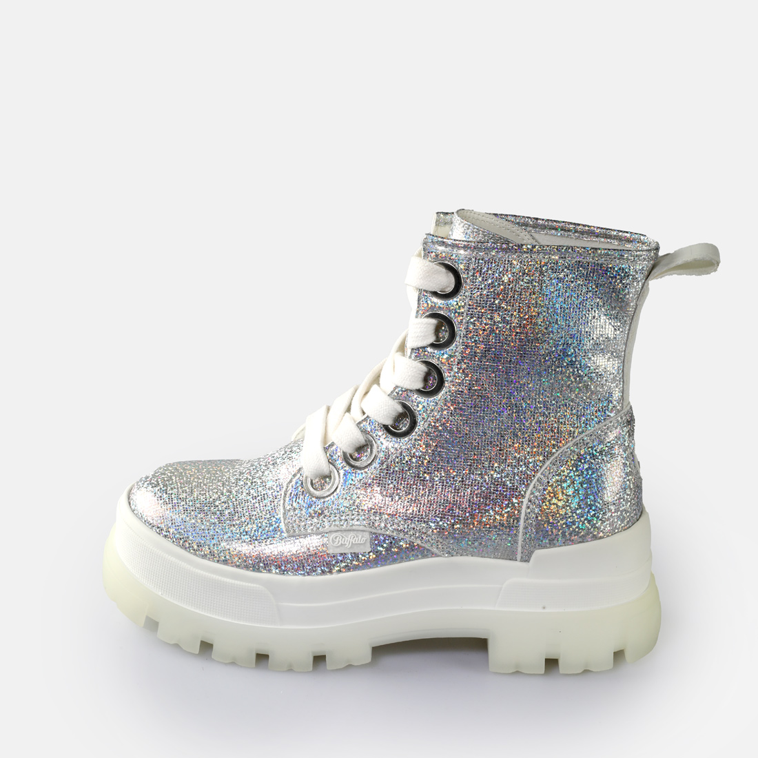 【特価！関税送料込】Buffalo Aspha Lace-up ankle boots Buy Buffalo Aspha Lace Up HI in silver in the BUFFALO® Shop