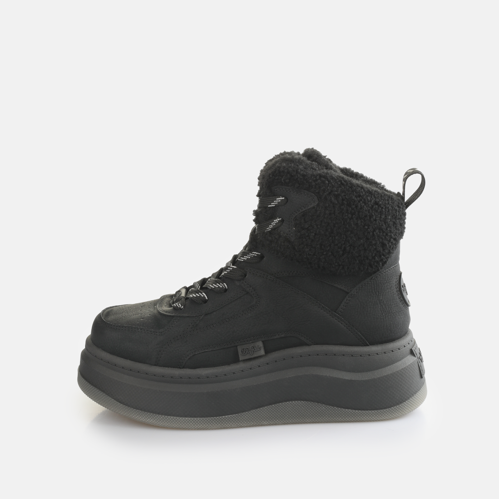 Buy Buffalo CELES MID WARM - VEGAN NUBUCK/FUR - BLACK Celes MID