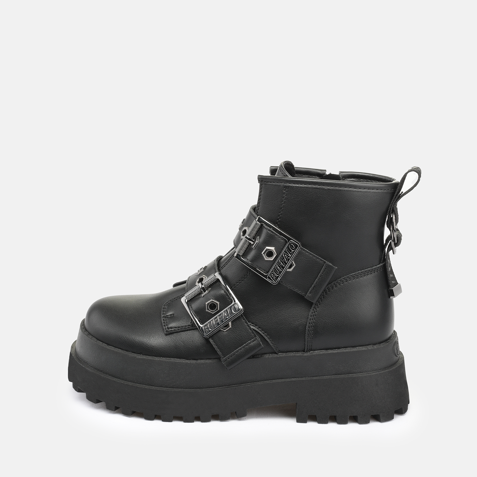 Buy Buffalo Pluto Zip Buckle in black in the BUFFALO® Shop