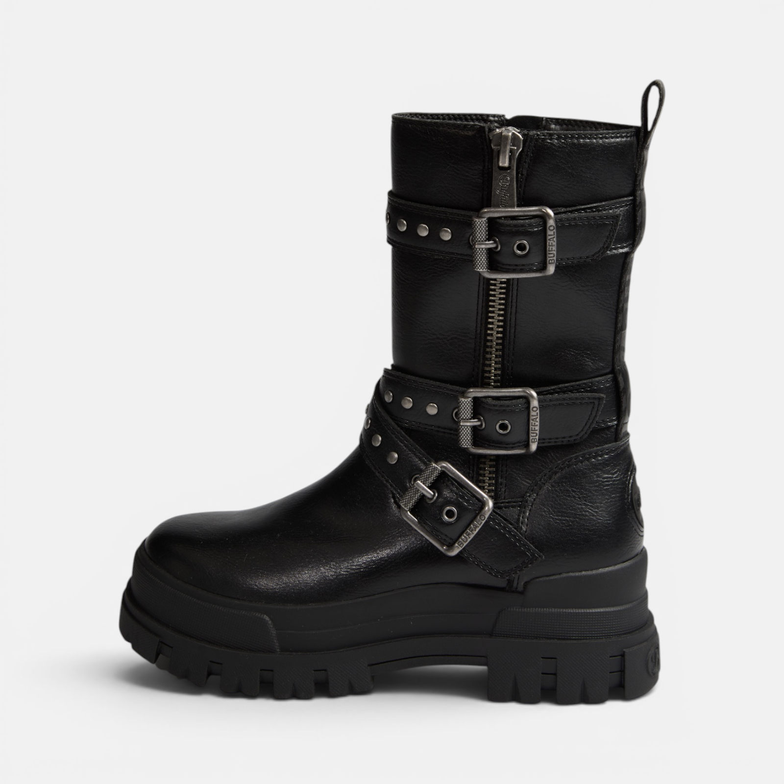 Buy Buffalo ASPHA ZIP BIKER - VEGAN NAPPA Aspha Zip Biker in black