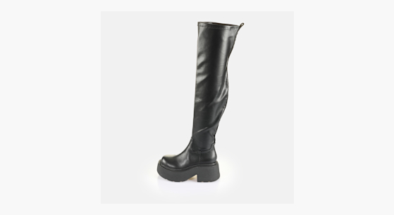定番の中古商品 Buy Buffalo Vicious Stretch Overknee in black in the BUFFALO ビリヤード