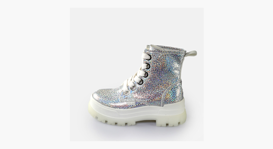 Buy Buffalo Aspha Lace Up Hi in silver in the BUFFALO® Shop