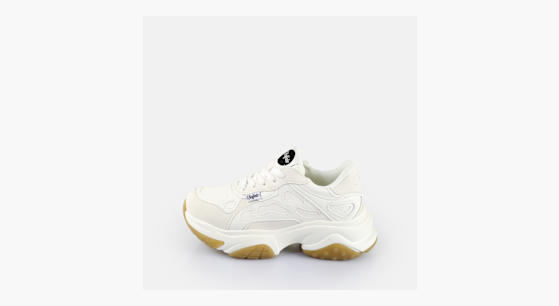 Scarpe Basse Buffalo Taifun Low Top, Donna, Colore Bianco, Tacco 6 Cm, Suola In Plastica, Comode E Alla Moda