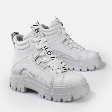 Compra Buffalo Aspha NC Mid Zapatilla Alta, Arcoíris En Blanco En BUFFALO