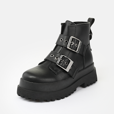 Buy Buffalo PLUTO ZIP BUCKLE - VEGAN NAPPA - BLACK Pluto Zip
