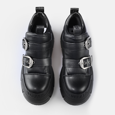 Buy Buffalo Gospher Double Monk in black in the BUFFALO® Shop