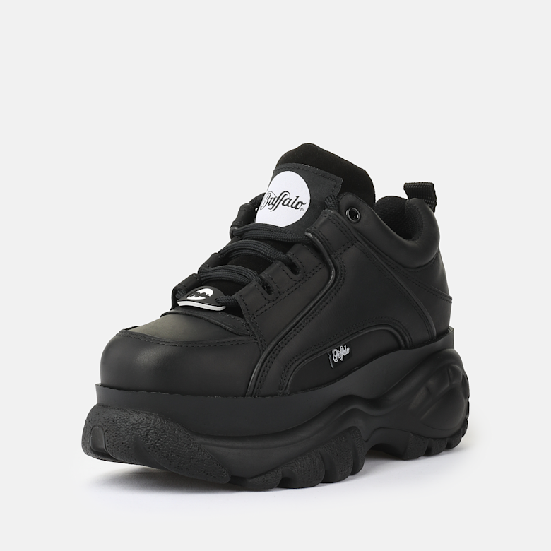 Buy Buffalo Classic Low Leather in negro in the BUFFALO® Shop