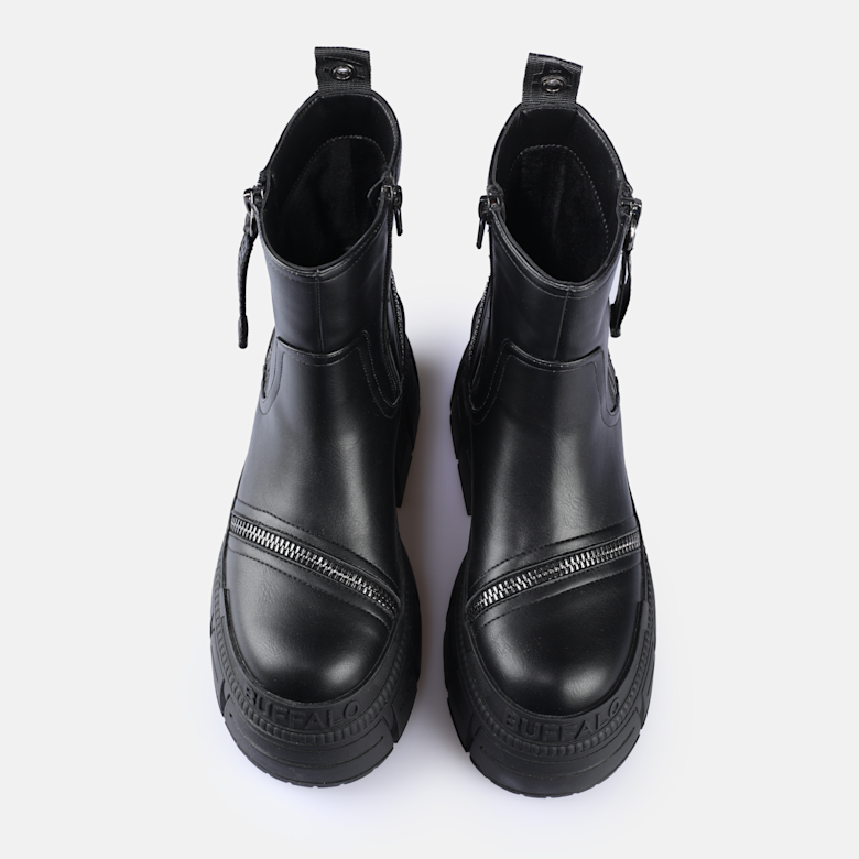 BUFFALO Buffalo 1348-14 2.0 In White For Women | Lace up Platform Boots